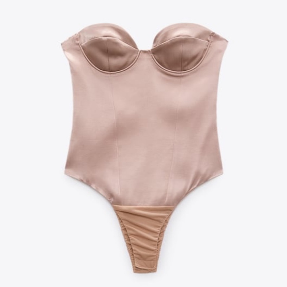 BNWT Zara Satin Corset
